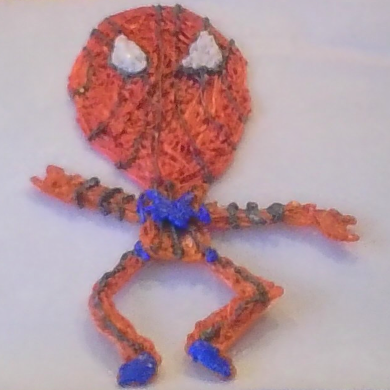 Spider-Man, handmade 3D pen art by Rani