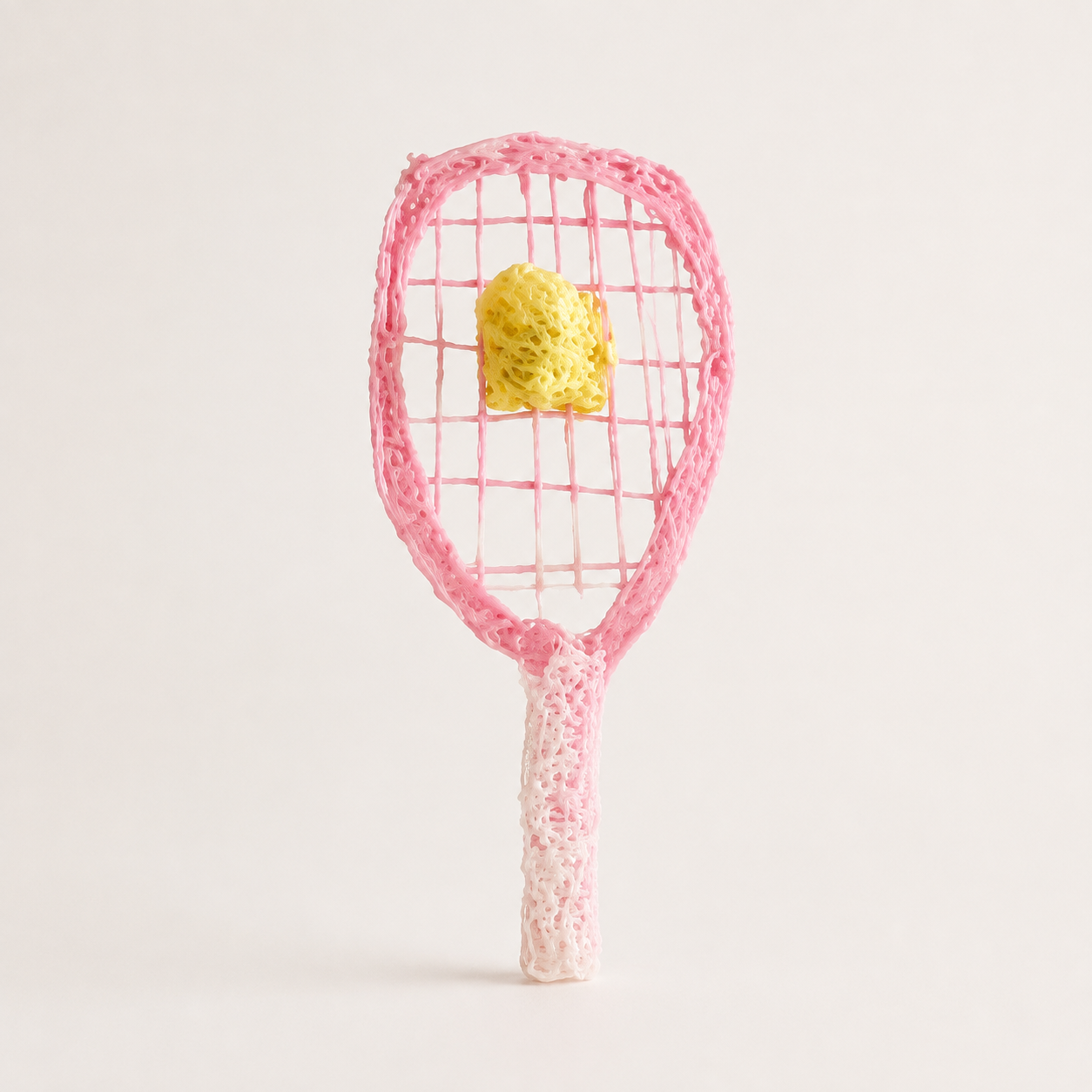 Tennis Racket, handmade 3D pen art by Rani